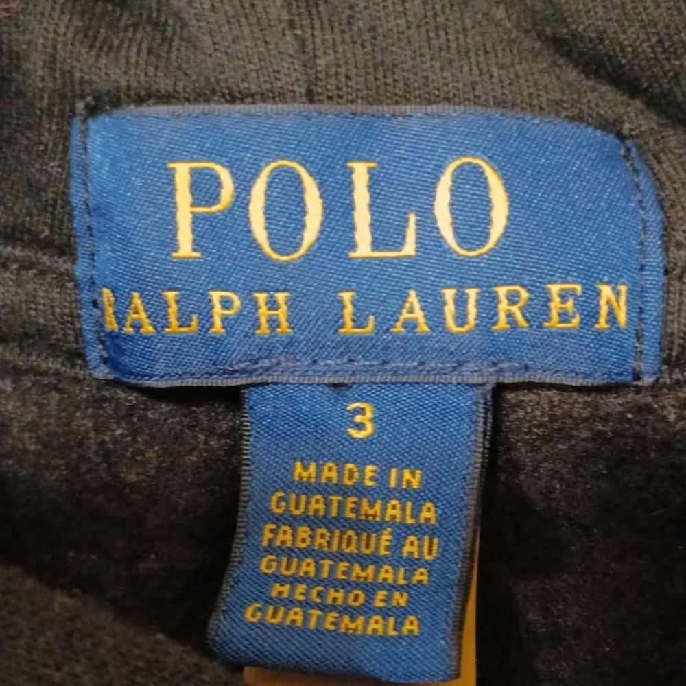 Polo by Ralph Lauren Kids Black Hoodie Size 3t - Picture 2 of 2